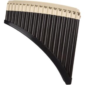 Pan Flutes Folk Musical Instrument, Sliding Mouth Blowing Resin Pan Pipe Traditional for Woodwind Gifts Musical Gift, 18 Pipes brown in Saudi Arabia