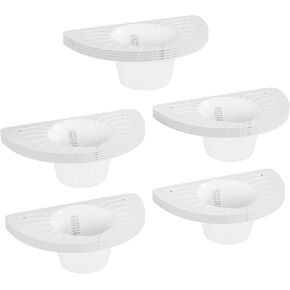 Urine Hats for Toilets, Specimen Collection Pan, Universal Toilet Hats to Catch Urine, 6 Pack 30oz/900cc Pee Urinal Sample Cup Containers for Women and Elderly in Saudi Arabia