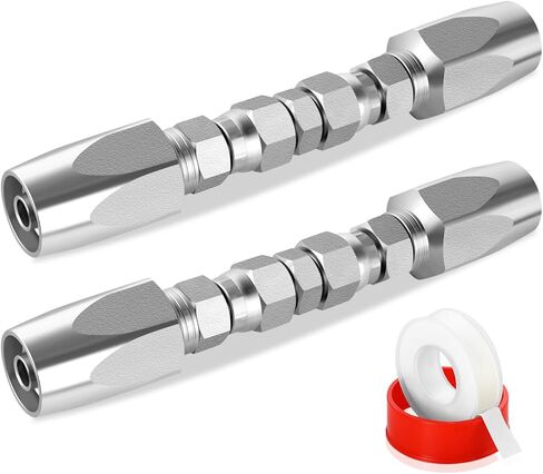 مجموعة إصلاح خرطوم الهيدروليكية ، 1/4 "مجموعة إصلاح حقل الخراطيم الهيدروليكية ، 2pcs قابلة لإعادة الاستخدام للخدمة الثقيلة تجهيزات الصلب الكربوني المجلفن الثقيلة in Kuwait