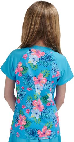 Lands 'end Kids Boys and Girls Swimwear UPF 50 Shirt Shirt Shirt Rash Guard (XXS-XL) in Saudi Arabia