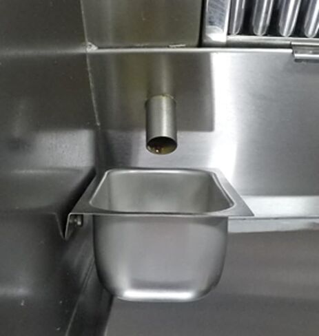 Grease Cup Holders for Commercial Kitchen Canopy Hoods - 4" Deep Drip Pan Grease Catchers for Restaurants in Saudi Arabia