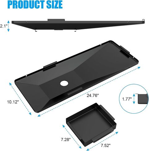 LS'BABQ D010021002 Grease Tray with Catch Pan for Monument Grills 4-Burner 17842 24367 35633 24633 13892 D010012072 Stainless Steel Grills Drip Pan Replacement Parts for Monument 41847NG 13478 25392 in Saudi Arabia