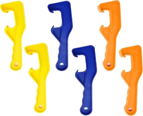 Plastic Bucket Lid Opener with Non-Slip,Grip Bucket Lid Opener Tool Professional Lifter/Remover Wrench for Home, Office & Industrial Use,Safely Open Paint, Chemical & Food Storage Containers（3 Pack) in Kuwait
