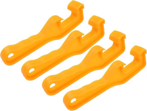 Hordion 4pcs أداة فتح دلو 5 جالون ، والطلاء البلاستيكي يمكن الافتتاح بيل بيل ليد رافع أدوات أدوات الغطاء لاستخدام المنزل الصناعي ، الأحمر in Kuwait