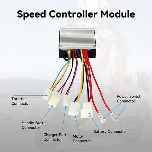 24V Control Module Kit Replacement for Razor E200 E300 Electric Scooter MX350 Dirt Rocket Pocket Mod, E300 Speed Controller Upgrade Kit with On Off Switch Charger Port in Saudi Arabia