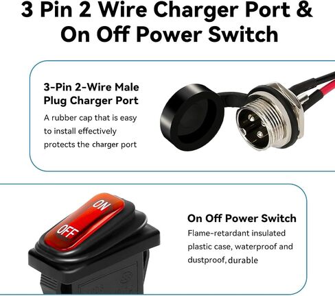24V Control Module Kit Replacement for Razor E200 E300 Electric Scooter MX350 Dirt Rocket Pocket Mod, E300 Speed Controller Upgrade Kit with On Off Switch Charger Port in Saudi Arabia