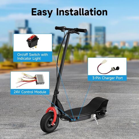 24V Control Module Kit Replacement for Razor E200 E300 Electric Scooter MX350 Dirt Rocket Pocket Mod, E300 Speed Controller Upgrade Kit with On Off Switch Charger Port in Saudi Arabia