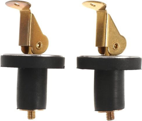 Boat Plug 3/4Inch Brass Boat Drain Plug Snap Handle Plug Deck Plug for Boat Marine (3/4inch-2) in Kuwait
