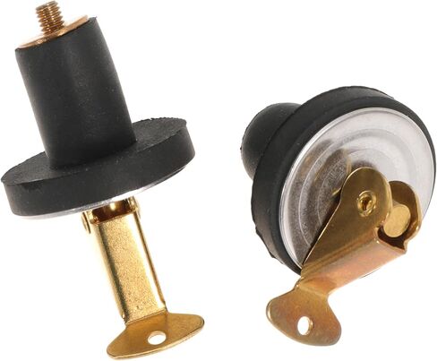 Boat Plug 3/4Inch Brass Boat Drain Plug Snap Handle Plug Deck Plug for Boat Marine (3/4inch-2) in Kuwait
