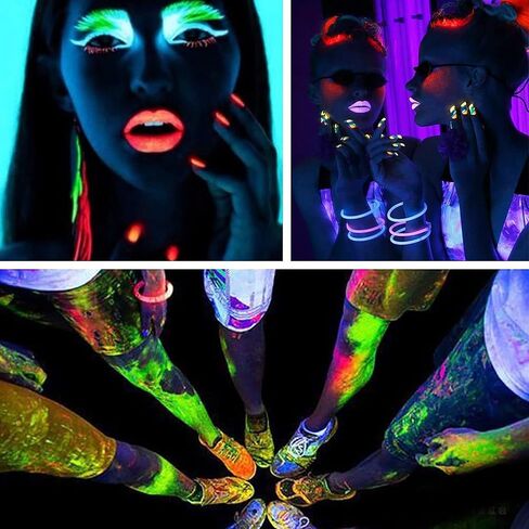 4-Pack LED Black Light Bar, Blacklight Bar with IP65 Waterproof, Glow-in-The-Dark Party Lights for Indoor/Outdoor Stage Lighting, Halloween, and Body Paint in Kuwait