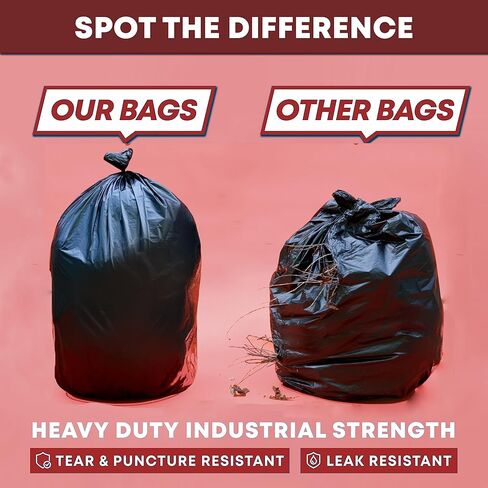 Clear 13 Gallon Trash Bags – Bulk 1000 Count – Tall Kitchen Garbage Bags – 13 Gal Unscented Plastic Can Liners for Bathroom, Office, Janitorial, Commercial, Industrial, Municipal – Drawstring-Free in Kuwait