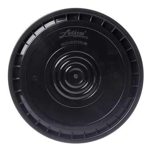 Hudson Exchange 7 جالون (2 عبوة) حاوية دلو كبيرة دلو مع غطاء قشر سهل ، فود درجة BPA خالية من HDPE ، أسود in Kuwait