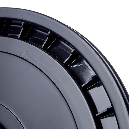 Hudson Exchange 7 جالون (2 عبوة) حاوية دلو كبيرة دلو مع غطاء قشر سهل ، فود درجة BPA خالية من HDPE ، أسود in Kuwait