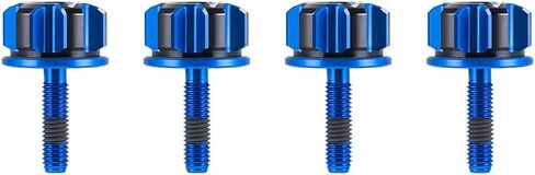Advanblack Axion CNC-Machined Aluminum Saddlebag Security Knobs Motorcycle Saddlebag Locks for Harley Touring Street Glide Electra Glide Road Glide Softail (Black and Blue) in Saudi Arabia