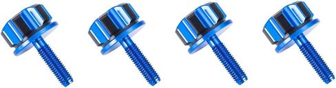 Advanblack Axion CNC-Machined Aluminum Saddlebag Security Knobs Motorcycle Saddlebag Locks for Harley Touring Street Glide Electra Glide Road Glide Softail (Black and Blue) in Saudi Arabia