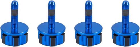 Advanblack Axion CNC-Machined Aluminum Saddlebag Security Knobs Motorcycle Saddlebag Locks for Harley Touring Street Glide Electra Glide Road Glide Softail (Black and Blue) in Saudi Arabia