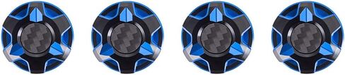 Advanblack Axion CNC-Machined Aluminum Saddlebag Security Knobs Motorcycle Saddlebag Locks for Harley Touring Street Glide Electra Glide Road Glide Softail (Black and Blue) in Saudi Arabia