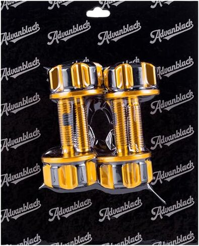 Advanblack Axion CNC-Machined Aluminium Saddlebag Security Mounbs أقفال السرج الدراجات النارية ل Harley Touring Street Glide Electra Glide Glide Softail (Black and Blue) in Saudi Arabia