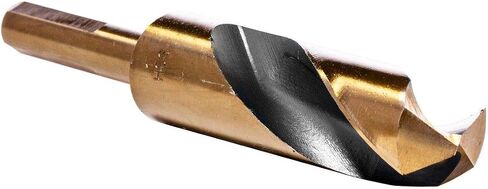 Stark USA 8 قطع عالية السرعة تدريبات الصلب (9/16 "إلى 1") من 1/16 بتات الحفر HSS 135 درجة 1/2 "معادن شانك ، الفولاذ المقاوم للصدأ ، الحديد الزهر ، مع العلبة in Kuwait