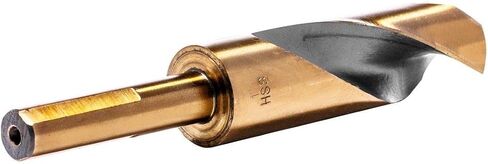 Stark USA 8 قطع عالية السرعة تدريبات الصلب (9/16 "إلى 1") من 1/16 بتات الحفر HSS 135 درجة 1/2 "معادن شانك ، الفولاذ المقاوم للصدأ ، الحديد الزهر ، مع العلبة in Kuwait