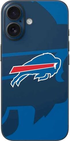 Skinit Skinit Phone Skin متوافق مع iPhone 16 - تصميم NFL Buffalo المرخص رسميًا in Kuwait