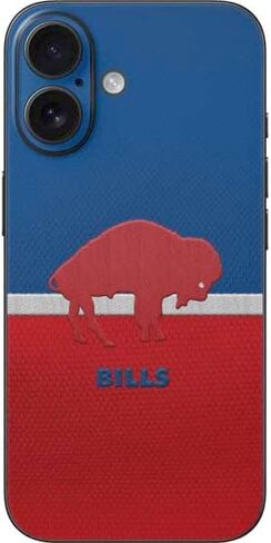 Skinit Skinit Phone Skin متوافق مع iPhone 16 - تصميم NFL Buffalo المرخص رسميًا in Kuwait