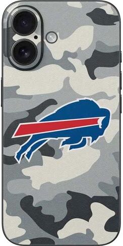 Skinit Skinit Phone Skin متوافق مع iPhone 16 - تصميم NFL Buffalo المرخص رسميًا in Kuwait