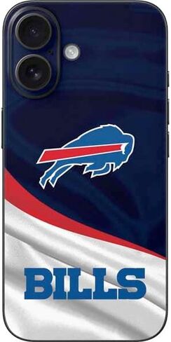 Skinit Skinit Phone Skin متوافق مع iPhone 16 - تصميم NFL Buffalo المرخص رسميًا in Kuwait