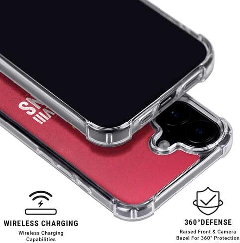 Skinit Clear Phone Case Compatible with iPhone 16 - Officially Licensed NFL Kansas City Chiefs Design in Saudi Arabia