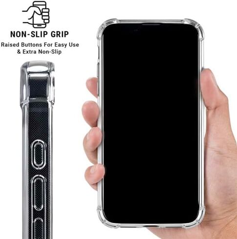 Skinit Clear Phone Case Compatible with iPhone 16 - Officially Licensed NFL Kansas City Chiefs Design in Saudi Arabia