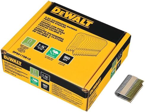 DEWALT DFS9175B1G 1.75" 9 GA Galvanized Barbed Fencing Staples in Saudi Arabia