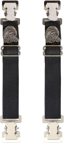 Dream Apparel 2PCS Elastic Boot Straps Adjustable Boot Clips Pant Clips Stirrups Leg Straps for Biker Women Men Motorcycle in Kuwait