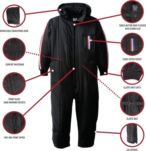 Rothco Ski and Rescue Suit - Insulated Cold Weather Coverall for Warmth and Protection – S in Saudi Arabia
