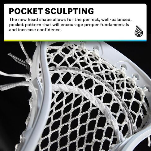 Powell Lacrosse Scout 2025 - Precision Hand Strung + Game Ready - Ultimate First Stick Stick 30 "Complete Stick. in Saudi Arabia