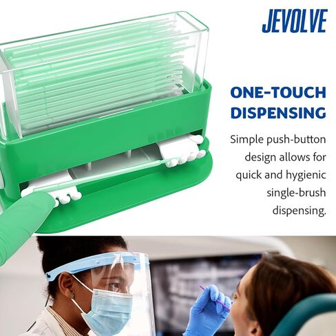 1PC Dental Grade Micro Applicator Tip Brush Dispenser with 1 Container by JEVOLVE | Dental Micro Brush Holder Organizer in Kuwait