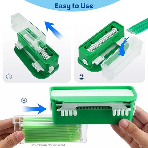 1PC Dental Grade Micro Applicator Tip Brush Dispenser with 1 Container by JEVOLVE | Dental Micro Brush Holder Organizer in Kuwait