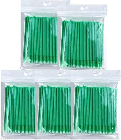 500PCS Micro Cotton Swabs, Disposable Micro Brushes Lip Applicators for Makeup and Personal Care Cosmetic Brush, Micro Swabs for Eyeliner, Eyelash Extensions, Nails (Purple) in Kuwait