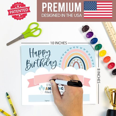 Birthday Certificates for Students – 25 Happy Birthday Classroom Awards for Kids, Classroom Supplies for Teachers, School Gifts, Retro Certificate Awards in Saudi Arabia