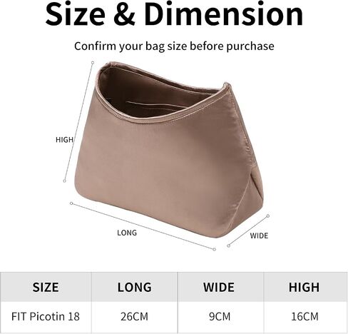 Luxury Silk Purse Organizer for Boulogne - Silky Smooth Handbag Insert with Hidden Zipper in Saudi Arabia