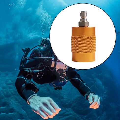 Yiju Scuba Diving Filling Valve 300Bar Diving Din Inflatable Adapter Heavy Duty Multiuse Sturdy 5/8 Internal Thread for Outdoor, Female in Saudi Arabia