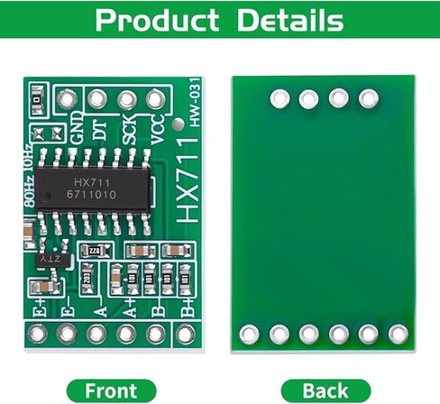 YEFLUT 8pcs HX711 Load Cell Amplifier 24-bit ADC Dual Channel Weight Weighing Sensor with Du-pont Wire for Arduino Raspberry Pi in Saudi Arabia