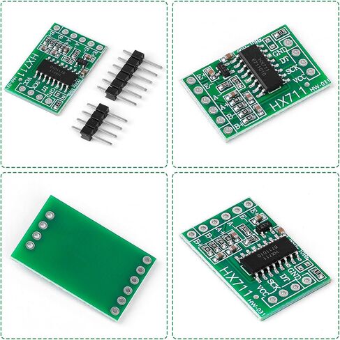 YEFLUT 8pcs HX711 Load Cell Amplifier 24-bit ADC Dual Channel Weight Weighing Sensor with Du-pont Wire for Arduino Raspberry Pi in Saudi Arabia