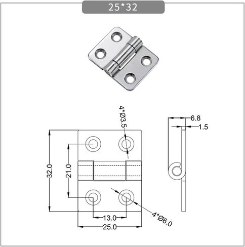 304 Stainless Steel Damping Shaft Positioning Hinge Freely Stop PositioningTorque Force 25 * 32 1Pcs(0.3N.m) in Saudi Arabia