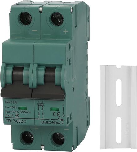 DC 2 Pole Miniature Circuit Breaker, 500V 16 Amp Quick Trip Switch for Solar PV Systems, Long Service Life Energy Efficient MCB(C16A) in Kuwait