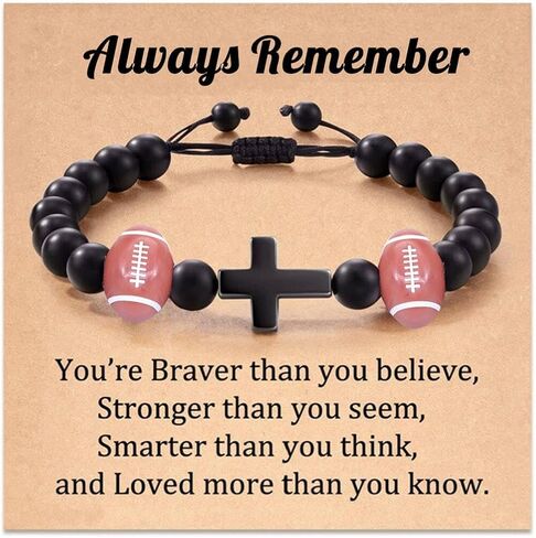 Fuqimanman2020 Baseball Bracelet Basketball Bracelet Adjustable Braided Baseball Basketball Bracelet Charm Gifts For Sports Lover in Saudi Arabia