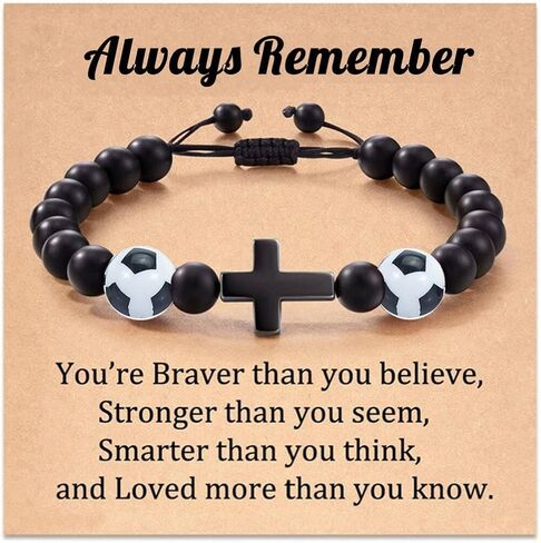 Fuqimanman2020 Baseball Bracelet Basketball Bracelet Adjustable Braided Baseball Basketball Bracelet Charm Gifts For Sports Lover in Saudi Arabia