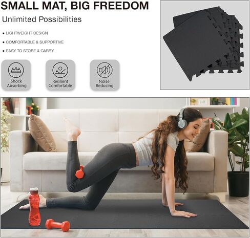 Airhop 18 Tiles Gym Floor حصيرة ، حصيرة ألغاز اللغز Eva ، in Kuwait