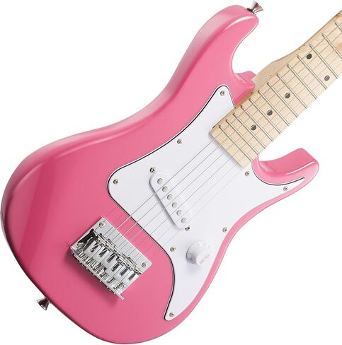 Ashthorpe 30-inch Beginner Electric Guitar Kit with Amplifier (Black), Basic Starter Package w/Gig Bag, Strings, Strap, Picks in Kuwait