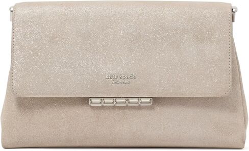 kate spade new york Grace Pearl Embellished Satin Clutch, Black in Saudi Arabia