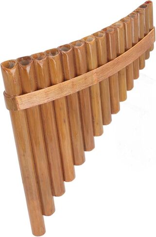 G Key Pan Flute ، 15 Pipes Musical Musical Musical Bamboo Panpipe مع إكسسوارات لتسجيل موسيقى الأداء المسرحي (اليد اليمنى) in Kuwait
